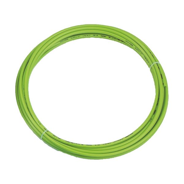 トラスコ中山 TRUSCO ポリウレタンチューブ 12X8.0mm 10m巻 ライトグリーン TEN-12-10-LG 1巻（直送品）
