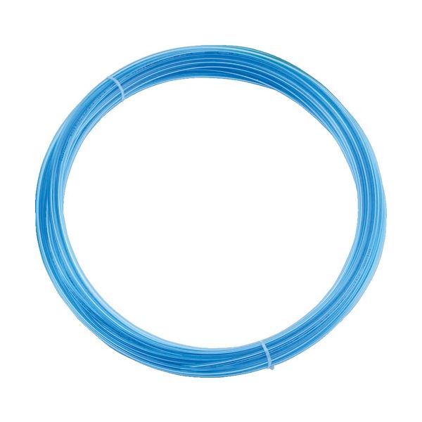 トラスコ中山 TRUSCO ポリウレタンチューブ 6X4.0mm 10m巻 クリアブルー TEN-6-10-CBL 1巻 231-6609（直送品）