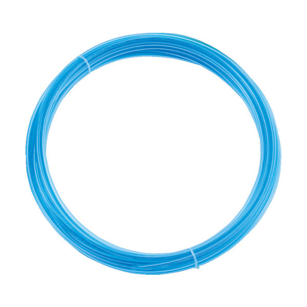 トラスコ中山 TRUSCO ポリウレタンチューブ 4X2.5mm 10m巻 クリアブルー TEN-4X2.5-10-CBL 1巻（直送品）
