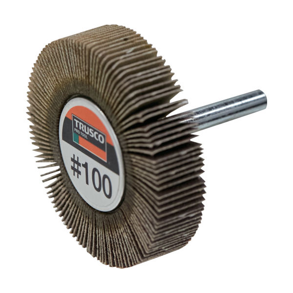 トラスコ中山 TRUSCO フラップホイール 外径60X幅15X軸径6 (5個入) #80 80# UF6015 80 1箱(5個)（直送品）