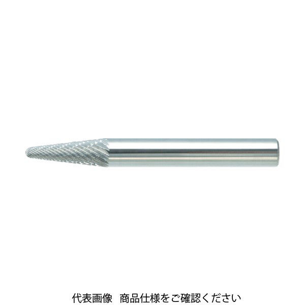 トラスコ中山 TRUSCO 超硬バー テーパー先丸型 Φ9.5(14°)X刃長27X軸6 シン TB7C095S 1本 384-0751（直送品）