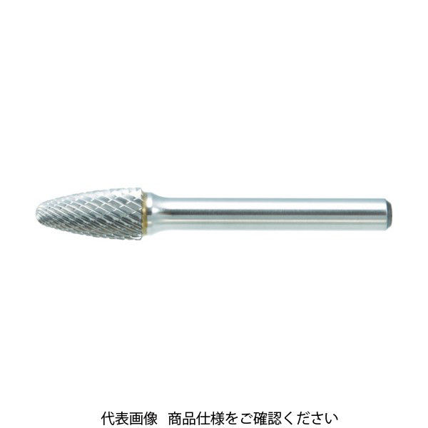 トラスコ中山 TRUSCO 超硬バー 砲弾型 Φ9.5X刃長19X軸6 シングルカット TB3C095S 1本 384-0409（直送品）
