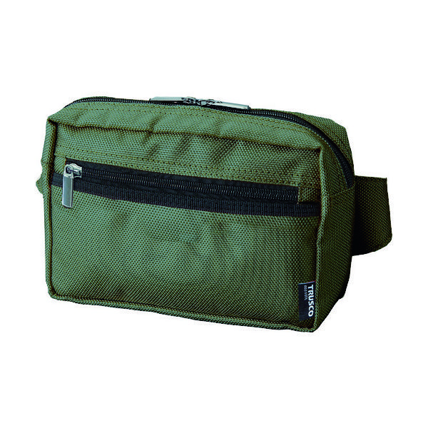 トラスコ中山 TRUSCO コンパクトウエストポーチ グリーン TC-CWP-GN 1個 392-6516（直送品）