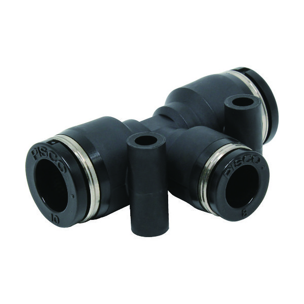 日本ピスコ ピスコ チューブフィッティング 違径ユニオンティー 10×10×8 PEG10-8 1個 378-1640（直送品）