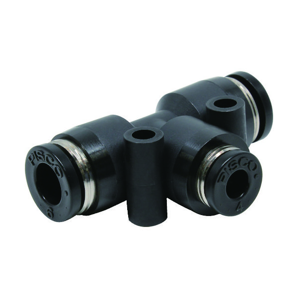 日本ピスコ ピスコ チューブフィッティング 違径ユニオンティー 6×6×4 PEG6-4 1個 378-1682（直送品）