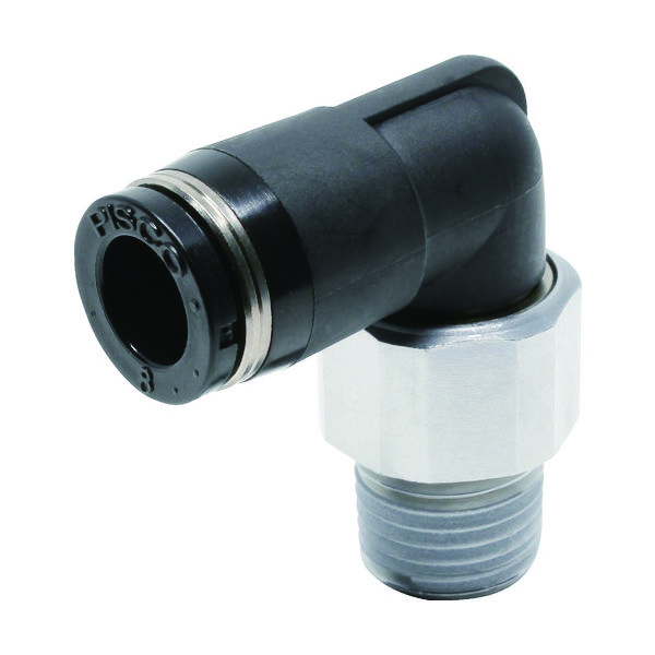 日本ピスコ ピスコ ロータリジョイント エルボチューブ8ネジR1/4 RL8-02 1個 378-2883（直送品）