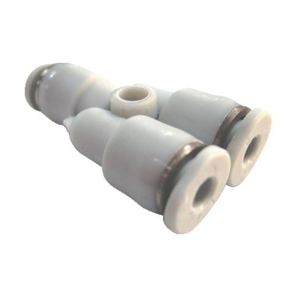 コンバム CONVUM チューブ継手 ユニオン ワイ 適合チューブ外径D:6×6×6mm WPY06C 1個 375-6998（直送品）