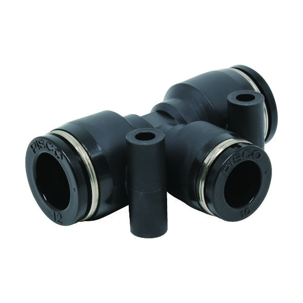 日本ピスコ ピスコ チューブフィッティング 違径ユニオンティー 12×12×10 PEG12-10 1個 378-1658（直送品）