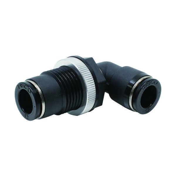 日本ピスコ ピスコ チューブフィッティング 隔壁ユニオンエルボ PML12 1個 378-1933（直送品）