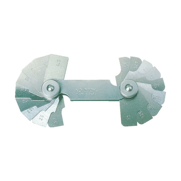 トラスコ中山 TRUSCO ラジアスゲージ 測定範囲13.00~22.0 10枚組 272MC 1個 229-5679（直送品）