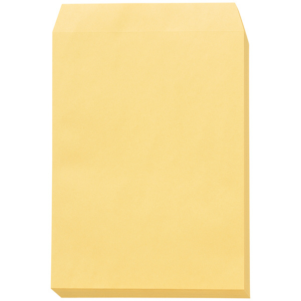 寿堂　コトブキ封筒（クラフト・サイド貼り）テープ付　角2（A4） 500枚（100枚×5袋）