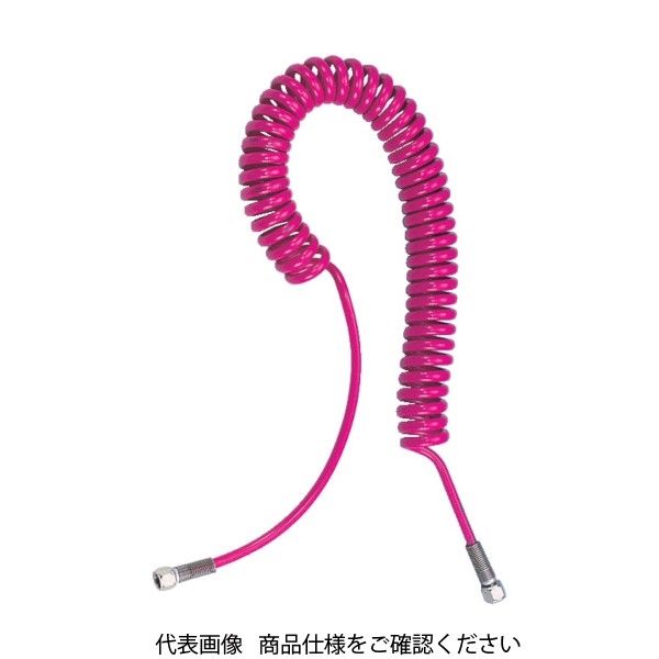 トラスコ中山 TRUSCO ハイパワーコイルホース高圧用 2.0MPa 3.8m HPC-5 1本 104-2777（直送品）