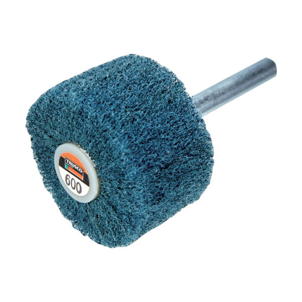 トラスコ中山 TRUSCO ナイロン軸付ホイール 外径40×厚み25×軸6 600♯ (5個入) UFN425-600 1箱(5個)（直送品）