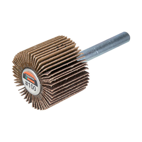 トラスコ中山 TRUSCO フラップホイール 外径100X幅25X軸径6 (5個入) #80 80# UF1025 80 1箱(5個)（直送品）