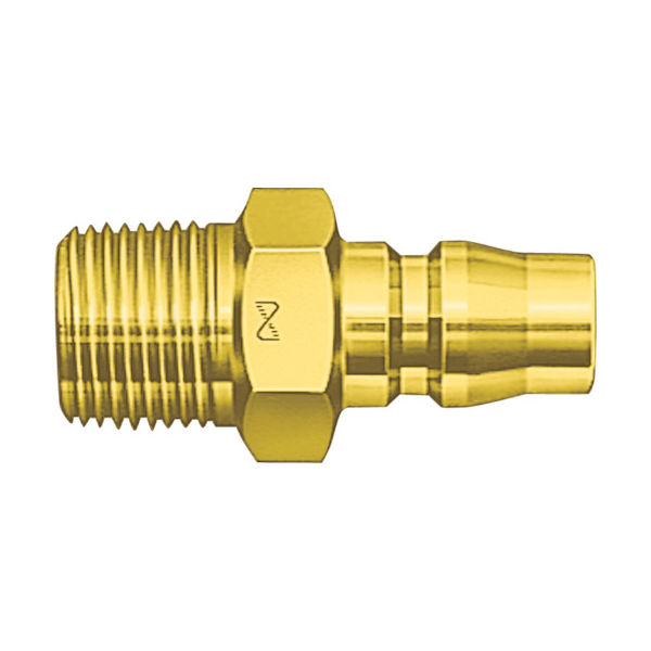 日東工器 日東 真ちゅう製ハイカプラ(めねじ取付用プラグ)相手側Rc1 耐圧力1.5Mpa(00217) 800PM BRASS 1個（直送品）