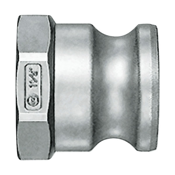 日東 レバーロックカプラ(おねじ取付用) ステンレス 相手側取付サイズR1 1/2インチ(79810) LA-12TPF-SUS 1個（直送品）