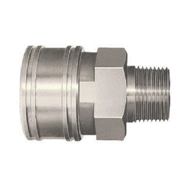 日東 TSPカプラ 鋼鉄製 ニトリルゴムSG(NBR)(めねじ取付用ソケット) 相手側Rc1/2(00841) 4TSM STEEL NBR（直送品）