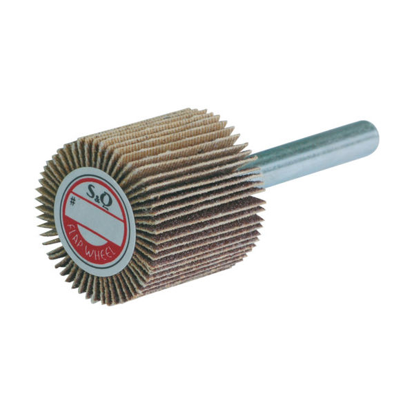 ムラコ MURAKO 軸付フラップ金具無し 外径25 幅25 軸径6mm 400# KN2525 400 1セット(10個) 326-4106（直送品）