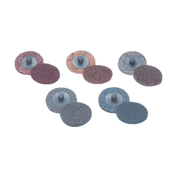 3M スコッチ・ブライト ロロック メタコンディスク #120相当 茶 ROLOC MC AC 2IN 1セット(10個:1個×10枚)（直送品）