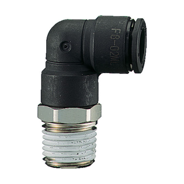 千代田通商 チヨダ ファイブメイルエルボ 8mm・R1/4 F8-02ML 1個 158-4448（直送品）