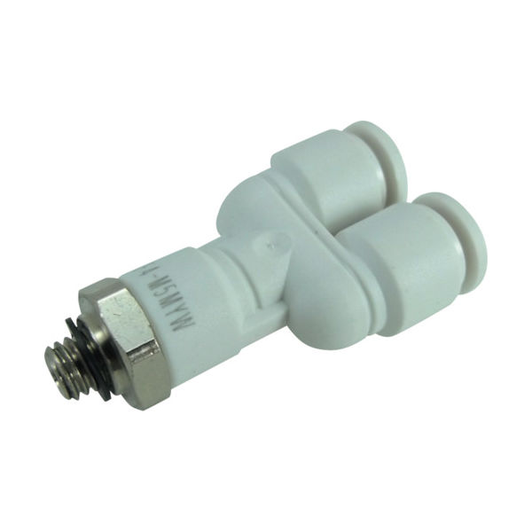 千代田通商 チヨダ ファイブメイルブランチワイ W(白)4mm・M5X0.8 F4-M5MYW 1個 313-6841（直送品）