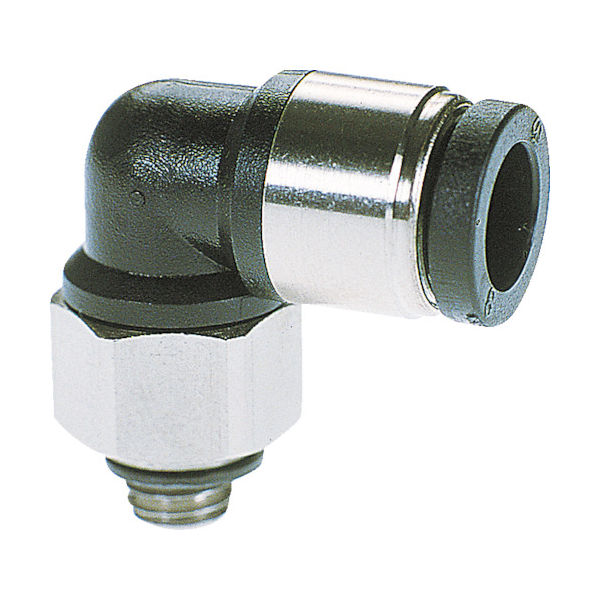 千代田通商 チヨダ チューブ継手 ミニメイルエルボ 6mm M5×0.8 M6R-M5ML 1個 158-9075（直送品）