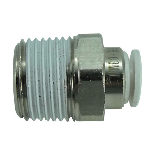 千代田通商 チヨダ ファイブメイルコネクタ W(白)6mm・R3/8 F6-03MW 1個 158-4596（直送品）