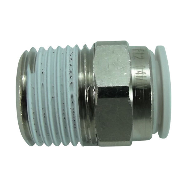 千代田通商 チヨダ ファイブメイルコネクタ W(白)12mm・R1/2 F12-04MW 1個 158-4693（直送品）