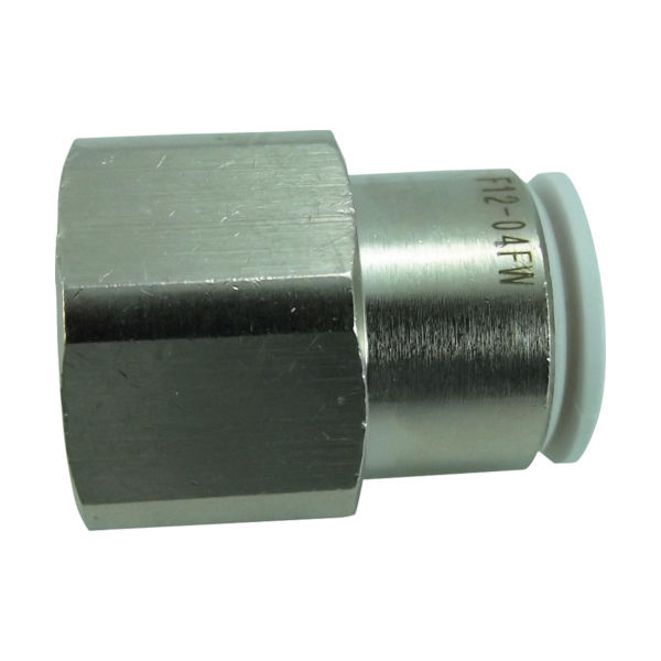 千代田通商 チヨダ ファイブフィメイルコネクタ W(白)12mm・RC1/2 F12-04FW 1個 313-6361（直送品）