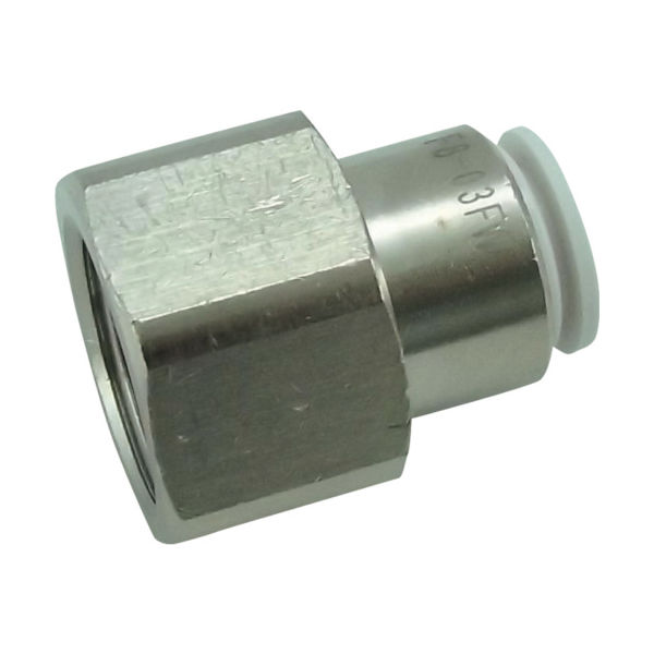 千代田通商 チヨダ ファイブフィメイルコネクタ W(白)8mm・RC3/8 F8-03FW 1個 313-7180（直送品）