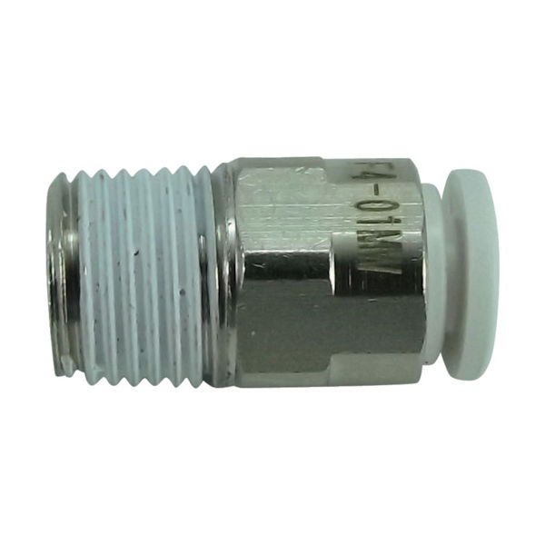 千代田通商 チヨダ ファイブメイルコネクタ W(白)4mm・R1/8 F4-01MW 1個 158-4545（直送品）