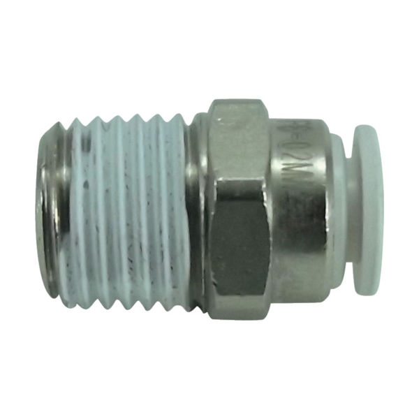 千代田通商 チヨダ ファイブメイルコネクタ W(白)6mm・R1/4 F6-02MW 1個 158-4588（直送品）