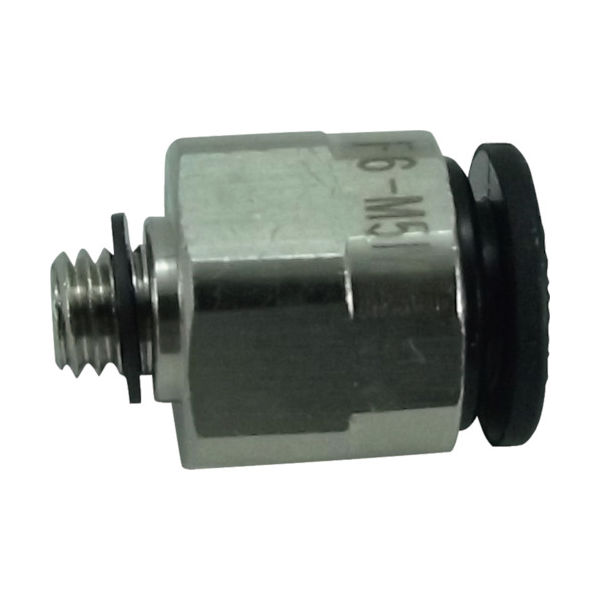 千代田通商 チヨダ ファイブメイルコネクタ 6mm・M5X0.8 F6-M5M 1個 158-4227（直送品）