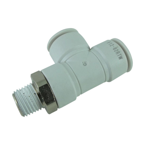 千代田通商 チヨダ ホース継手 ファイブメイルランティ W(白) 12mm・R1/4 F12-02RTW 1個 313-6299（直送品）