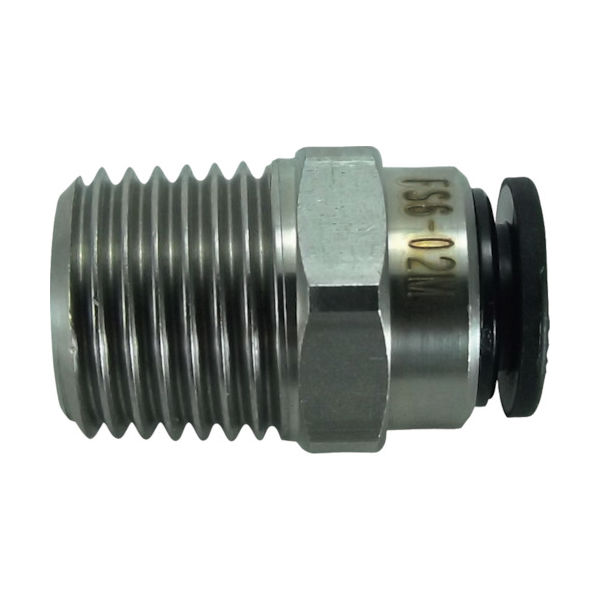 千代田通商 チヨダ ファイブSUSメイルコネクタ 6mm・R1/4 FS6-02M 1個 222-9285（直送品）