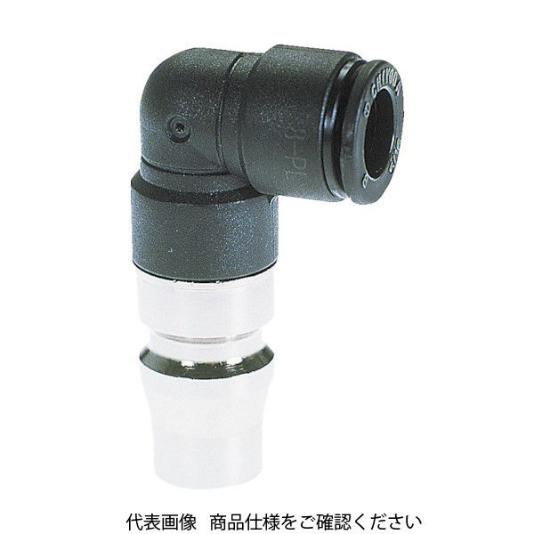 千代田通商 チヨダ ファイブ内蔵カップリングエルボプラグ 6mm F6-PL 1個 275-5769（直送品）