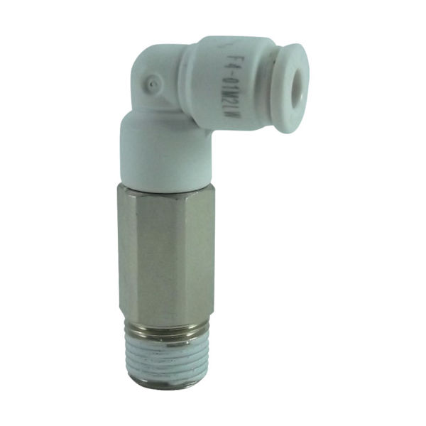 千代田通商 チヨダ ファイブロングメイル W(白)4mm・R1/8 F4-01M2LW 1個 313-6752（直送品）