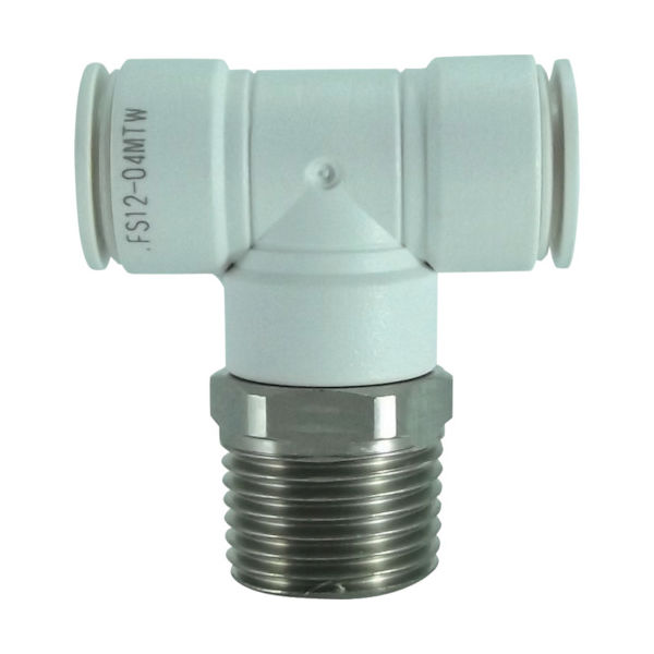 千代田通商 チヨダ ファイブSUSメイルブランチティ 白 12mm・R1/2 FS12-04MTW 1個 313-7619（直送品）