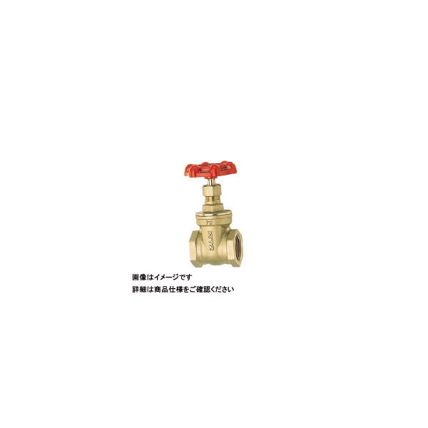 キッツ 青銅製ゲートバルブ125型 25A FH-25A 1個 163-5867（直送品）
