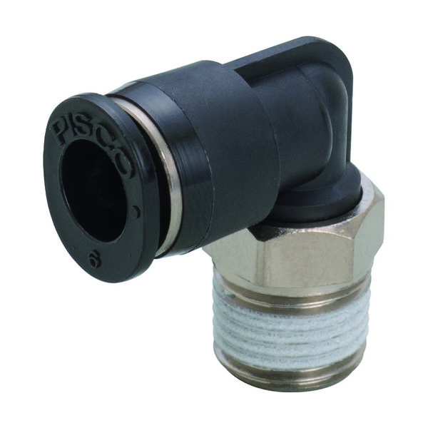 日本ピスコ PISCO チューブフィッティング ミニエルボチューブ3ネジM3X05色M PL3-M3M 1個 290-7178（直送品）