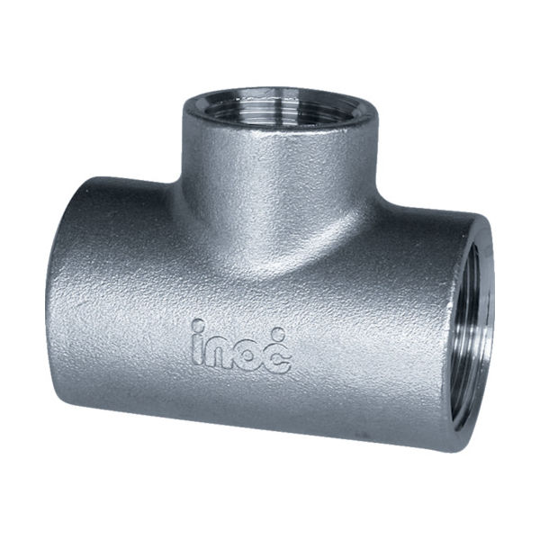 イノック ねじ込み管継手 径違いチーズ SUS304 RT 25A×20A 304RT25AX20A 1個 175-5528（直送品）