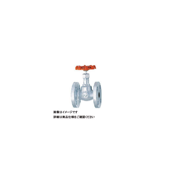 キッツ KITZ フランジ形グローブバルブ(10K・ダクタイル鉄) 32A 10SJBF-32A 1個 163-7819（直送品）