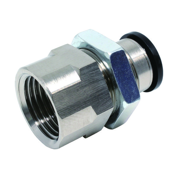 日本ピスコ ピスコ チューブフィッティング メス隔壁ストレート チューブ12 接続口径R1/2 PMF12-04 1個 290-8841（直送品）