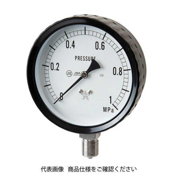 右下精器製造 右下 ステンレス圧力計（A枠立型・φ100） 圧力レンジ0～0.25MPa G411-261-0.25MP 332-8155（直送品）