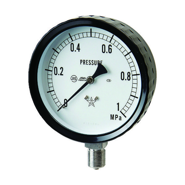 右下精器製造 右下 ステンレス圧力計(A枠立型・φ75) 圧力レンジ0~1.00