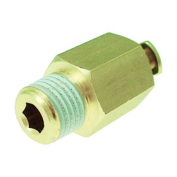 千代田通商 チヨダ タッチコネクターニップルコネクター(金属) 接続口径R1/4 CKN-8-02 1個 326-9906（直送品）