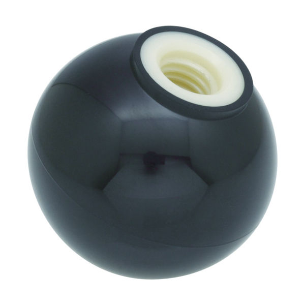 トラスコ中山 TRUSCO 樹脂製握り玉 芯金なし 黒 40XM10mm(20個入) TPB40-10BK 1箱(20個) 329-2118（直送品）