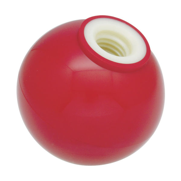 トラスコ中山 TRUSCO 樹脂製握り玉 芯金なし 赤 40XM10mm(20個入) TPB40-10R 1箱(20個) 329-2037（直送品）