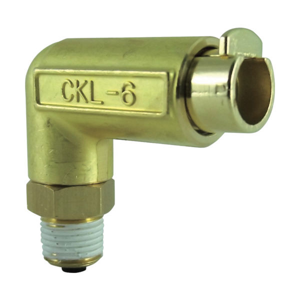 千代田通商 チヨダ タッチコネクターエルボコネクターHタイプ(金属) 接続口径R1/8 CKL-6-01H 1個 327-0262（直送品）