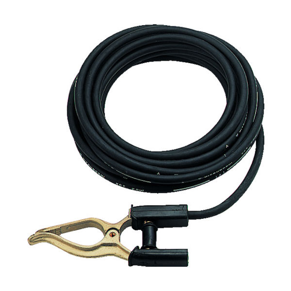 トラスコ中山 TRUSCO キャブタイヤケーブル アースクリップ丸端子付 10m TCT-3810KE 1セット 326-5960（直送品）